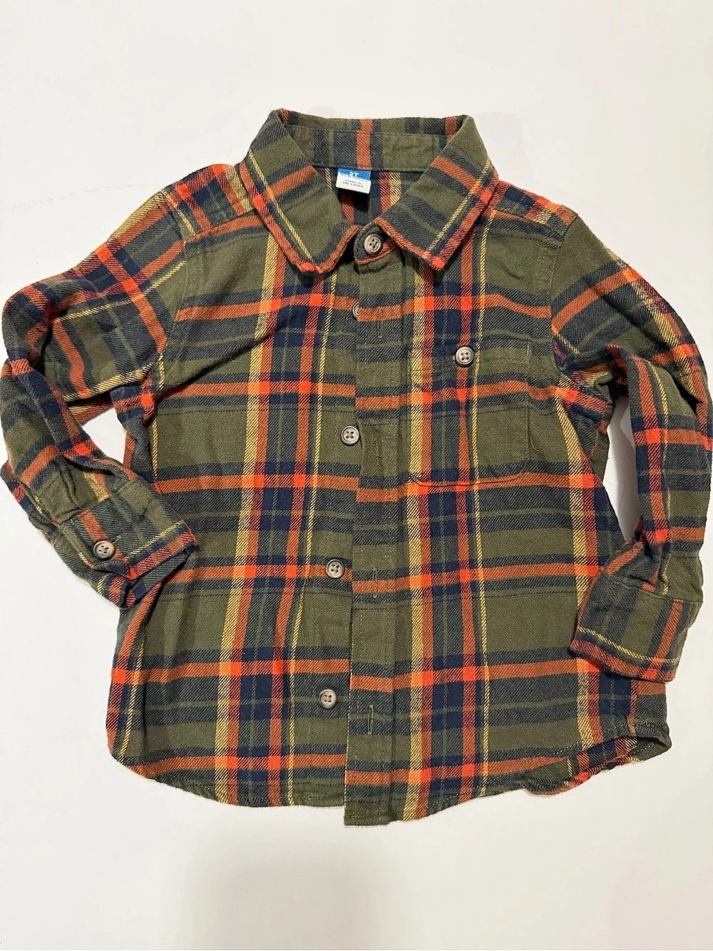 Old Navy Boy's Plaid Shirt Medium